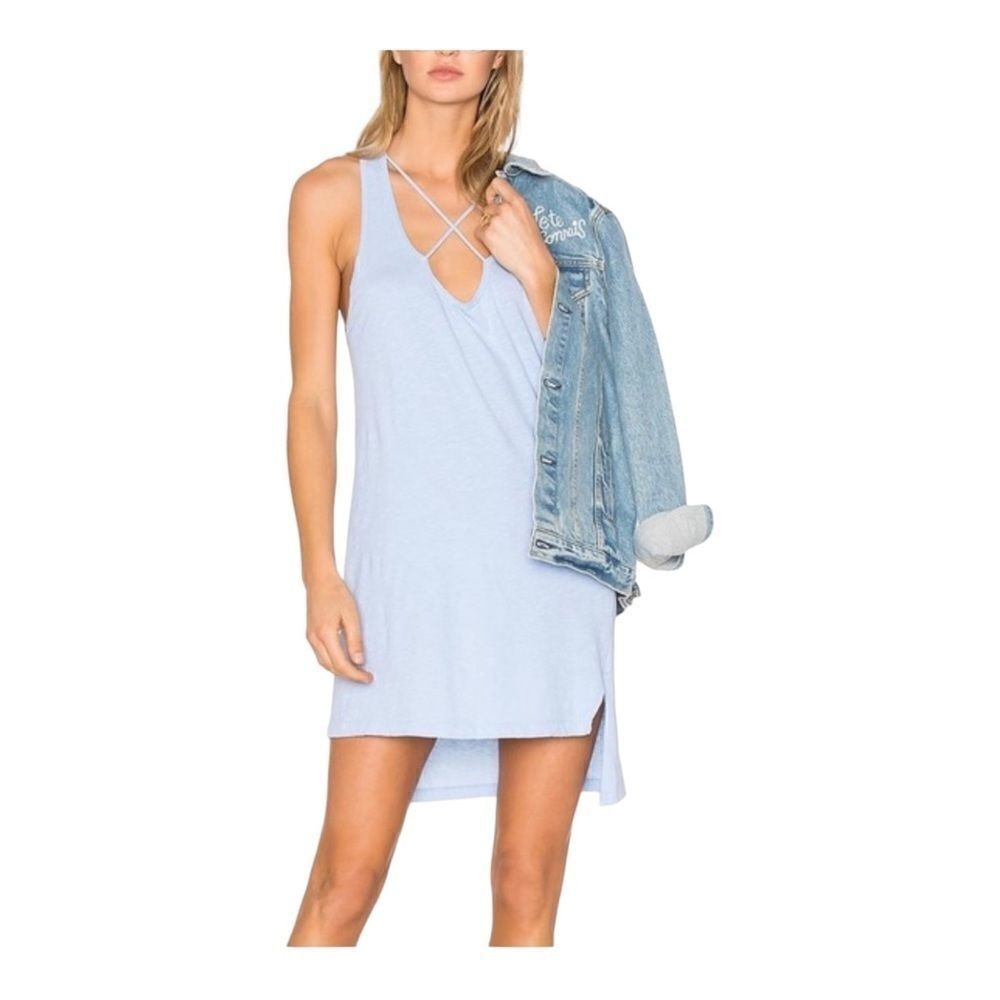 LNA Cross Strap Tank Dress in Blue Women’s Size S